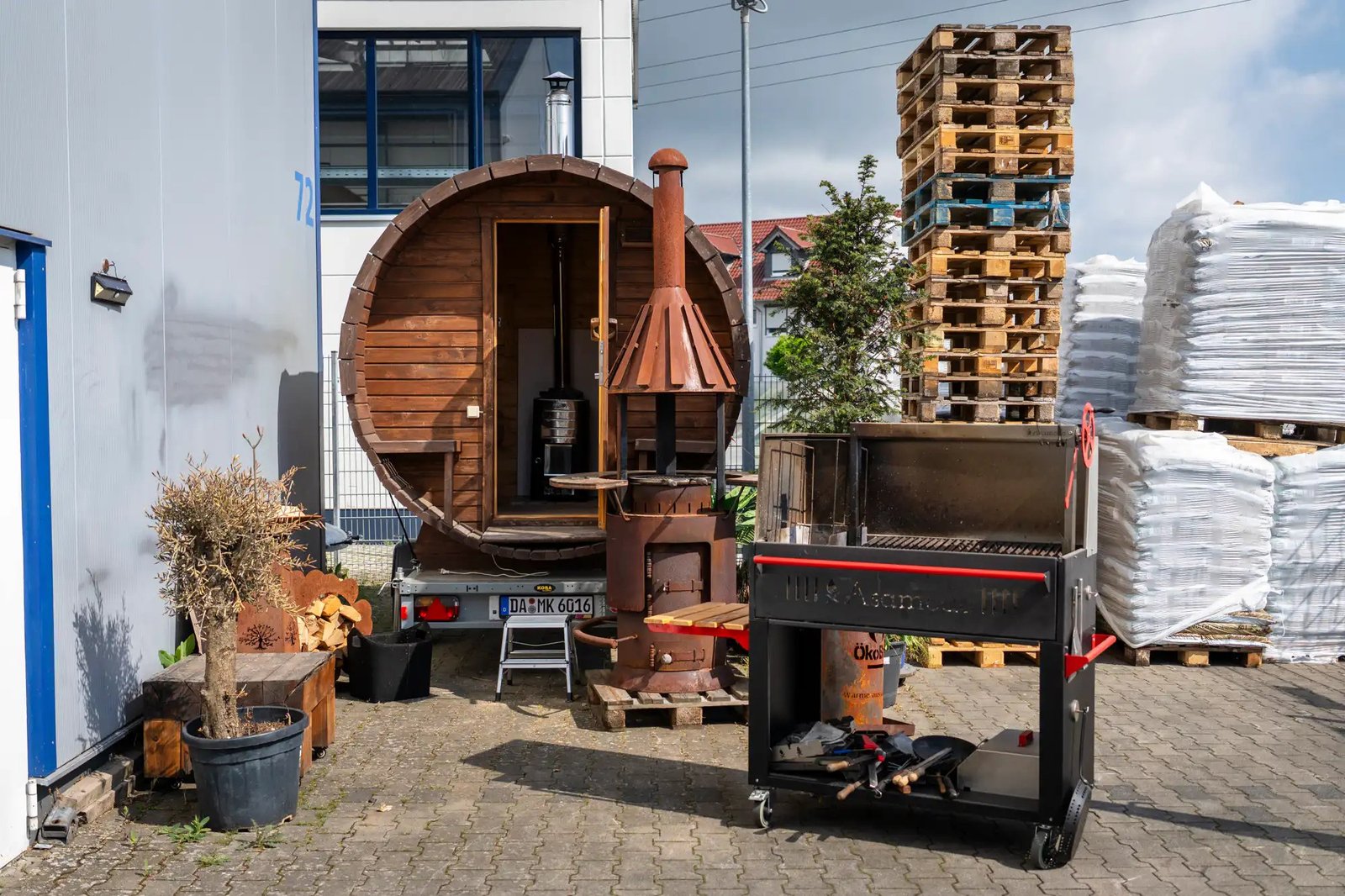 Sauna Anhänger Tagesgebühr - Naturbrennstoffe – Bild 2
